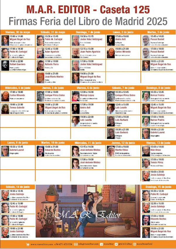 MAR EDITOR en la Feria del Libro de Madrid